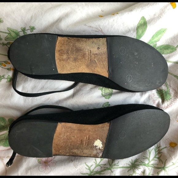 Giuseppe Zanotti T- Strap Crystal Flats, Black - Picture 4 of 7